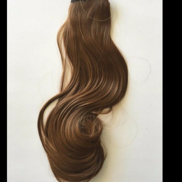 Medium Brown #27 Flipin Halo Style Hair Extensions - Picture 2 of 4